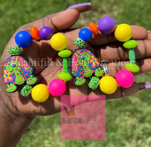 Load image into Gallery viewer, Bright Retro Turtle Stanley Cup Tumbler Charm