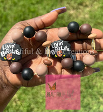 Load image into Gallery viewer, Afro Livin’ My Best Life Stanley Cup Tumbler Charm