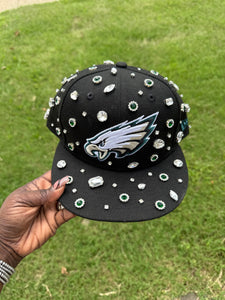 Philadelphia Eagles Super Bowl Champion Rhinestone SnapBack Baseball Hat/Cap