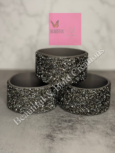 Smoked Gray Rhinestone Stanley Tumbler Boot
