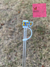 Load image into Gallery viewer, Divine 9 Sorority Stanley Tumbler Straw Cover Toppers
