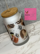 Load image into Gallery viewer, Brown Sugar Affirmation Glass Can
