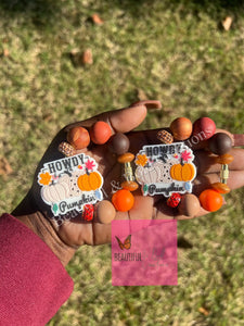 Howdy Pumpkin Fall Stanley Tumbler Cup Charms