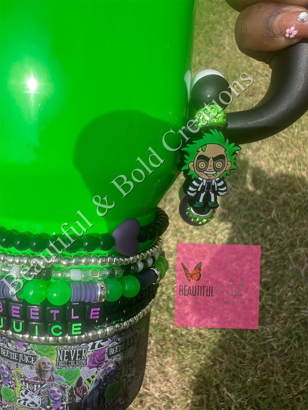 The Juice Man Stanley Tumbler Handle Cup Charm
