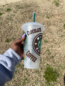 Melanin Coffee Starbucks Venti Cold Cup