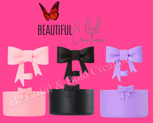 Cutesy Bow Silicone Stanley Tumbler Boot