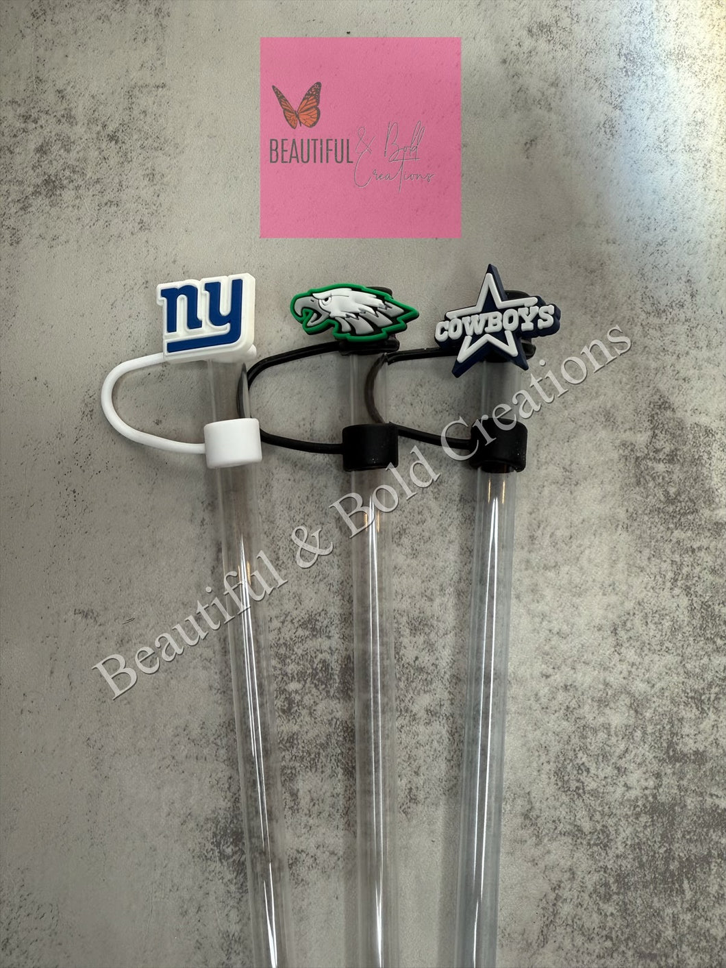 NFL Football Stanley Tumbler Straw Cover 10mm