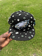 Load image into Gallery viewer, Philadelphia Eagles Super Bowl Champion Rhinestone SnapBack Baseball Hat/Cap
