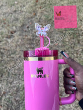 Load image into Gallery viewer, Pink Buttler Stanley Tumbler Straw Cover Topper
