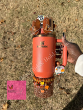 Load image into Gallery viewer, Pumpkin Spice Fall Bracelets Stanley Tumbler Cup
