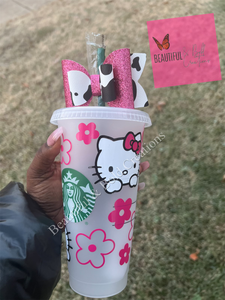 Kawaii Kitty Starbucks Cup
