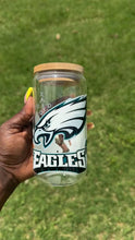 Load and play video in Gallery viewer, Philly Eagles Football Glass Cans
