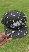 Load and play video in Gallery viewer, Philadelphia Eagles Super Bowl Champion Rhinestone SnapBack Baseball Hat/Cap
