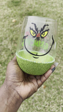 Load and play video in Gallery viewer, Drink Up Grinches Wine glass
