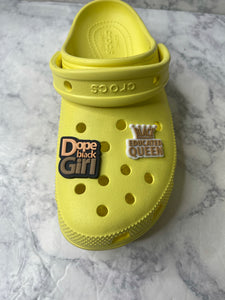 Dope Black Girl Shoe Charm
