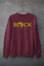 Load image into Gallery viewer, Black Excellence Sweatshirt (Maroon)
