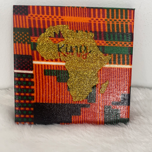 King & Queen Kente Coaster set