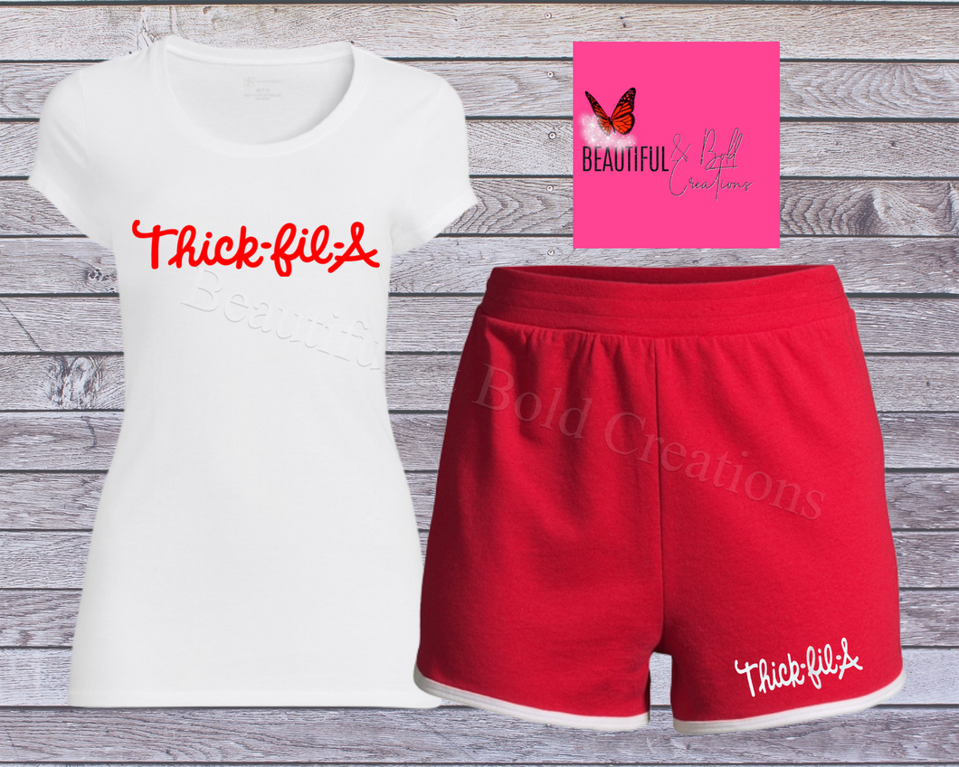 Thick-fil-a Short Set