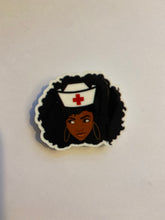 Load image into Gallery viewer, Black Nurse Shoe Charm
