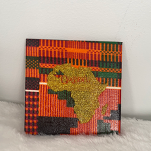Load image into Gallery viewer, King &amp; Queen Kente Coaster set

