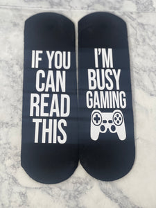 I’m busy gaming socks
