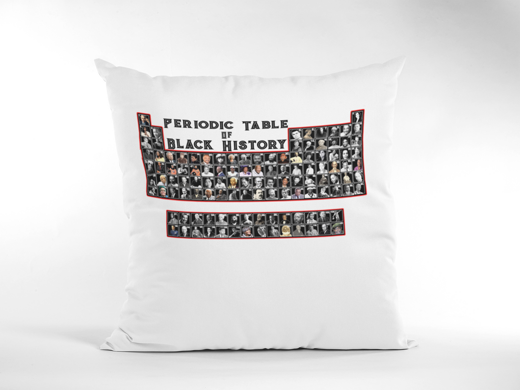 Periodic Table of Black History Pillow