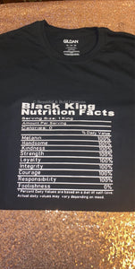 Black King Nutritional Facts Shirt