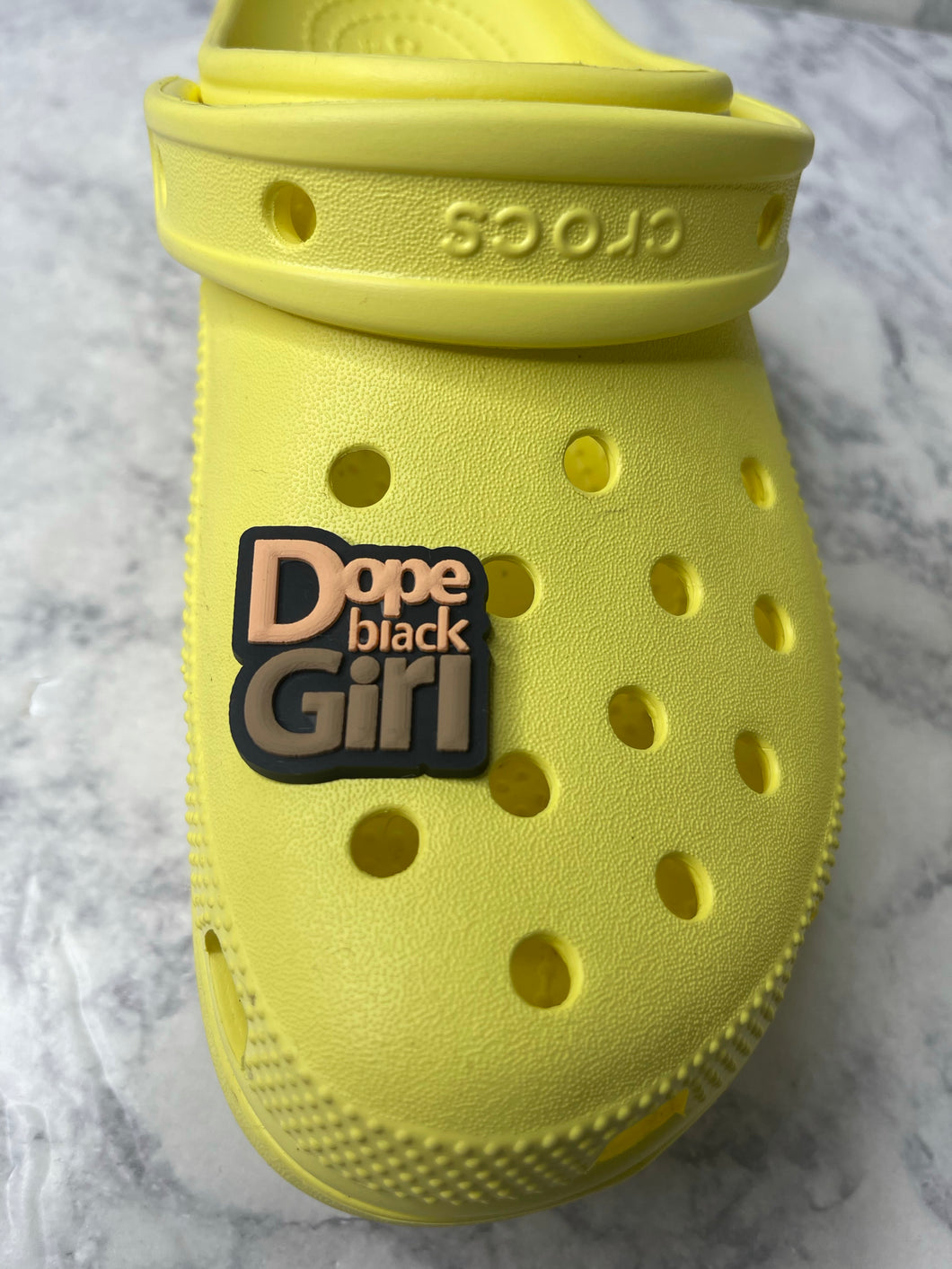Dope Black Girl Shoe Charm