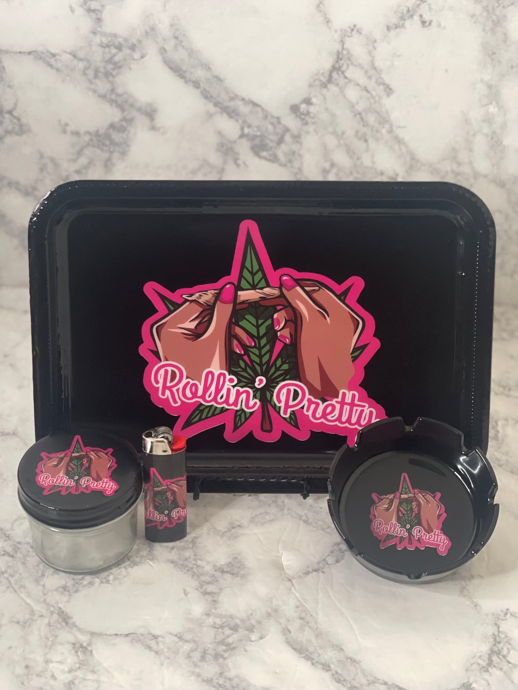 Rollin’ Pretty Rolling Tray Set