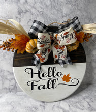 Load image into Gallery viewer, Hello Fall Door Sign
