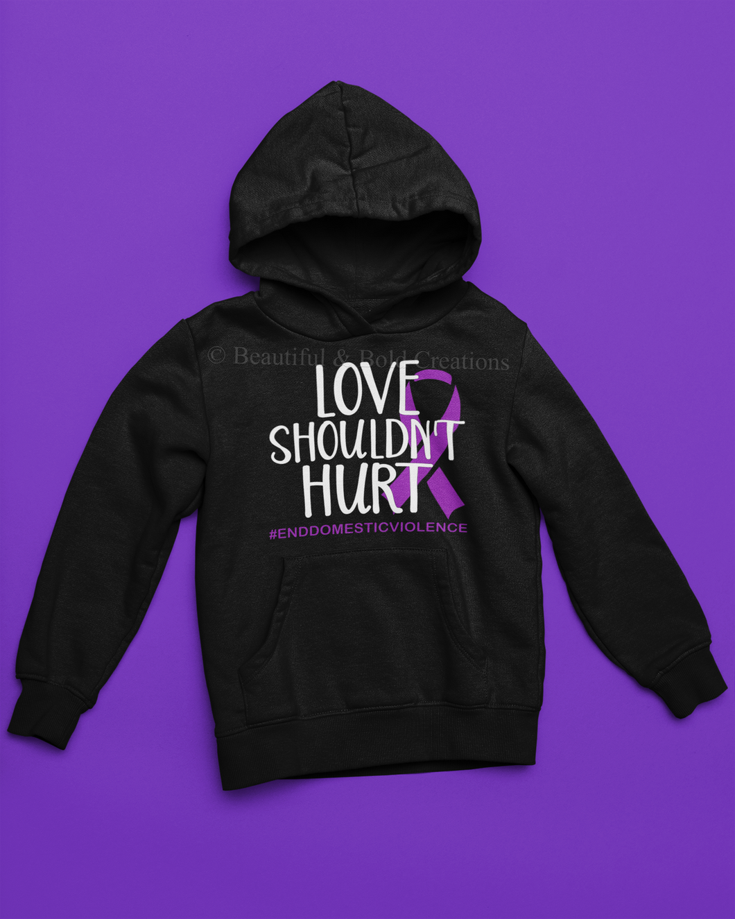 Love Shouldn’t Hurt Domestic Violence Hoodie
