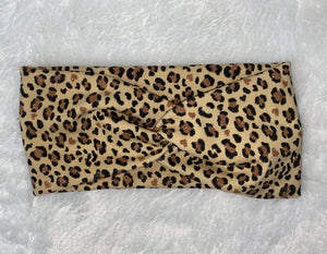Leopard Print headband & Mask Set