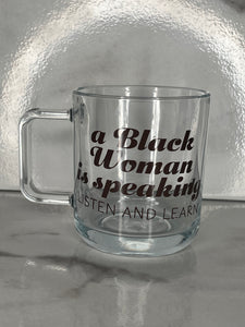 A Black Woman is speaking